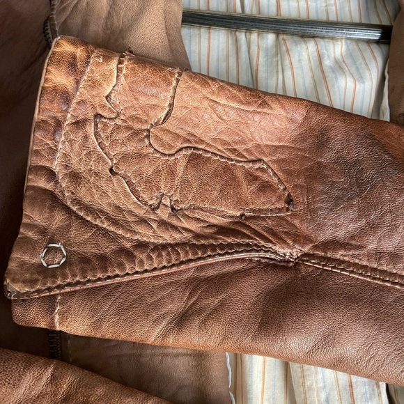 Blur Leather Jacket Size 44 Made in Italy - Picture 10 of 11